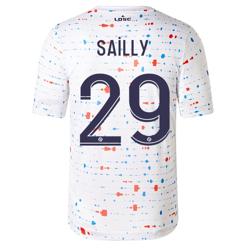 Damen Charlotte Sailly #29 Weiß Auswärtstrikot Trikot 2023/24 T-Shirt Schweiz