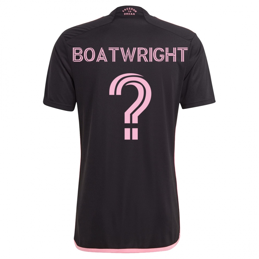 Femme Maillot Israel Boatwright #0 Noir Tenues Extérieur 2023/24 T-Shirt Suisse