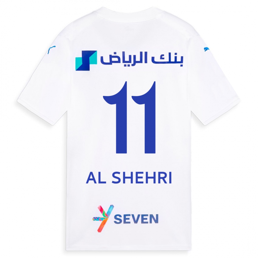 Femme Maillot Saleh Al-Shehri #11 Blanc Tenues Extérieur 2023/24 T-Shirt Suisse