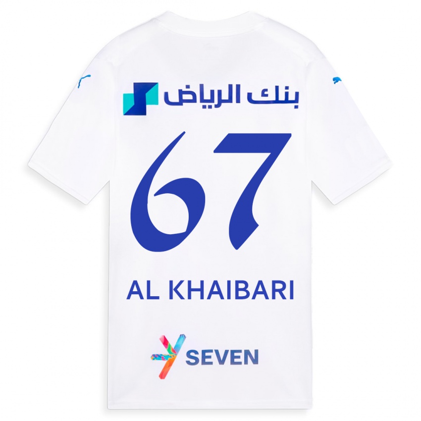 Femme Maillot Mohammed Al-Khaibari #67 Blanc Tenues Extérieur 2023/24 T-Shirt Suisse