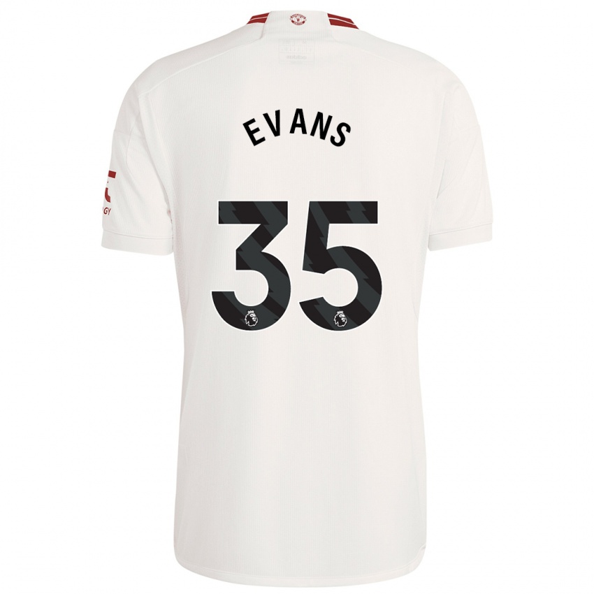 Damen Jonny Evans #35 Weiß Ausweichtrikot Trikot 2023/24 T-Shirt Schweiz