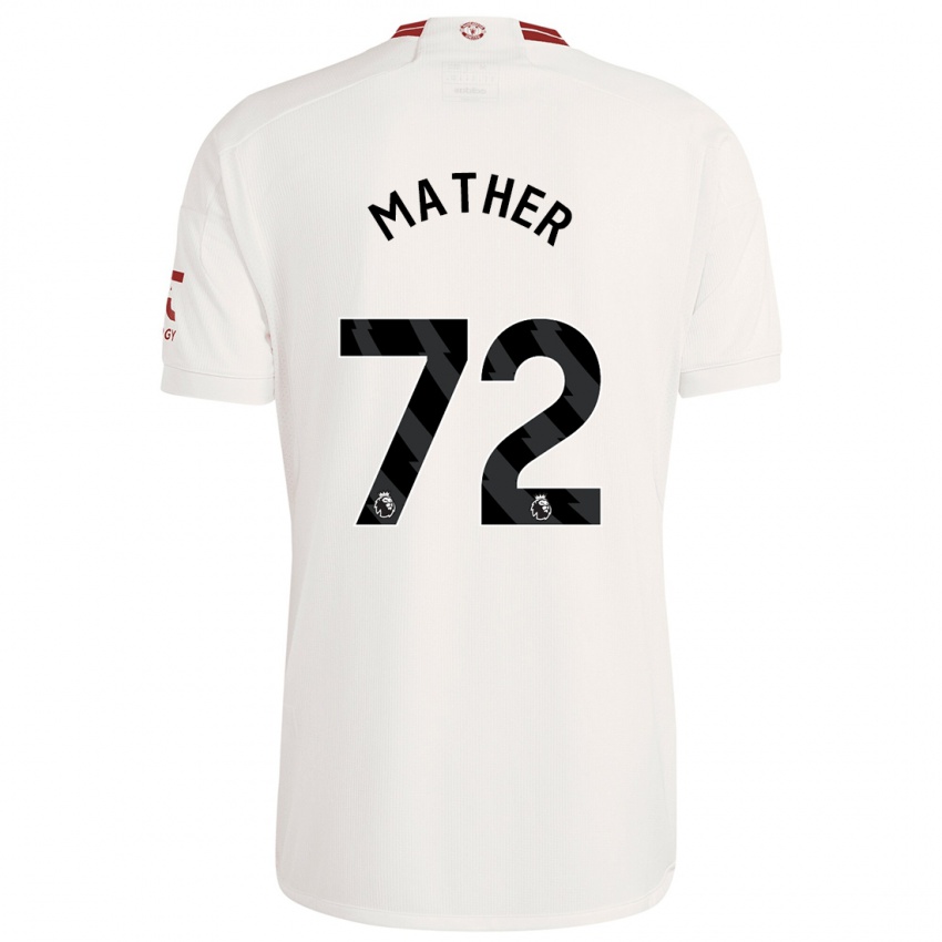Femme Maillot Sam Mather #72 Blanc Troisieme 2023/24 T-Shirt Suisse
