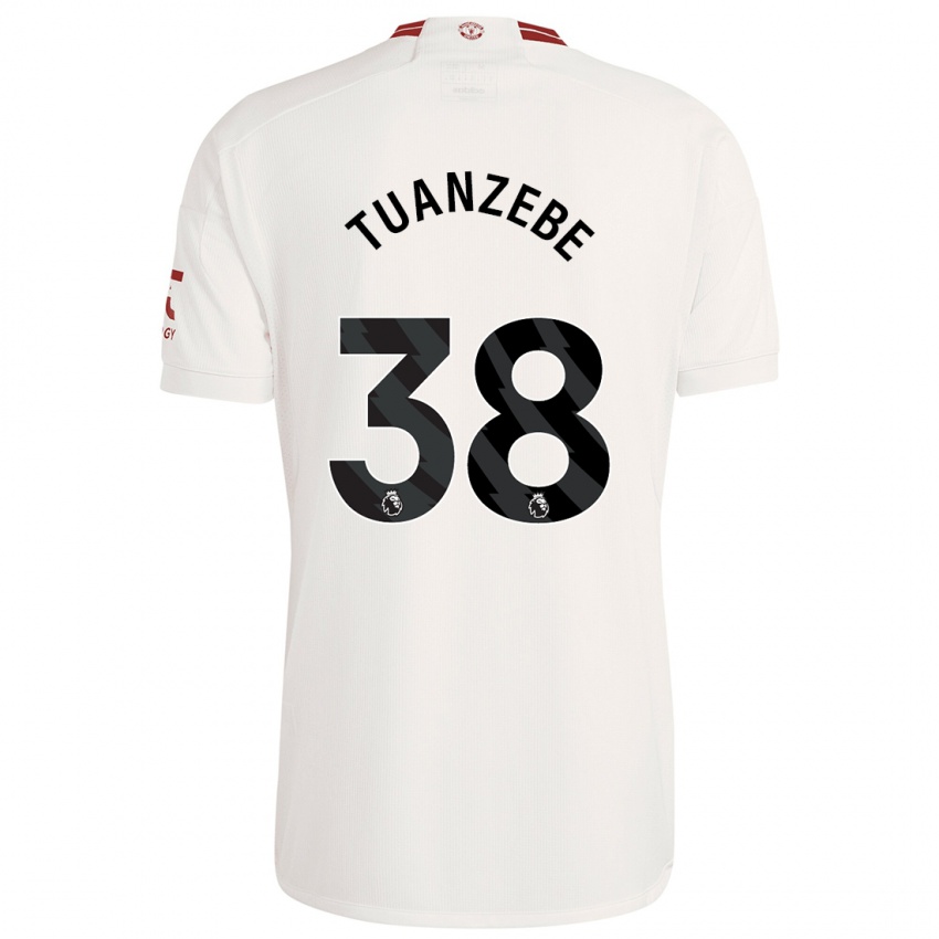 Damen Axel Tuanzebe #38 Weiß Ausweichtrikot Trikot 2023/24 T-Shirt Schweiz