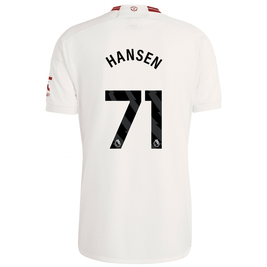 Damen Isak Hansen-Aaroen #71 Weiß Ausweichtrikot Trikot 2023/24 T-Shirt Schweiz
