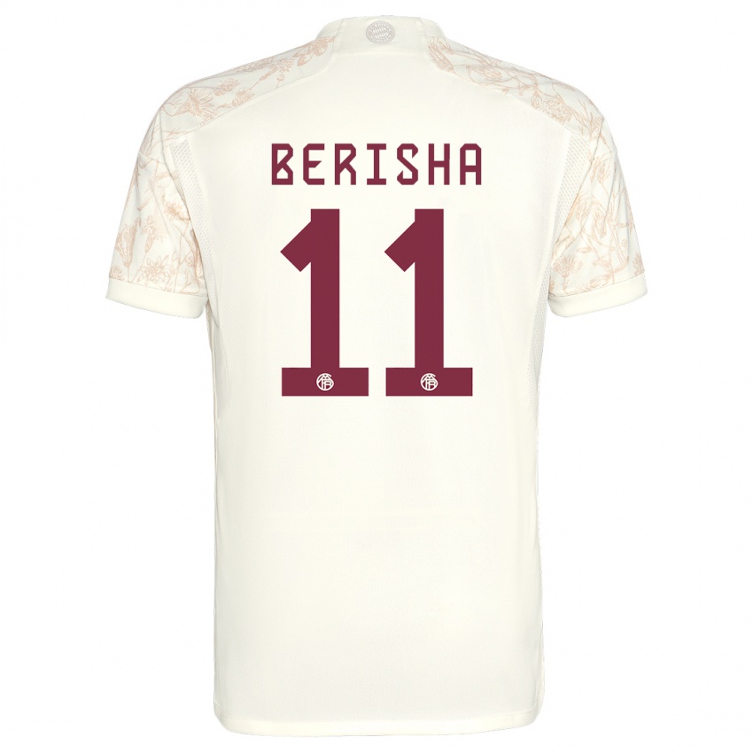Damen Dion Berisha #11 Cremefarben Ausweichtrikot Trikot 2023/24 T-Shirt Schweiz