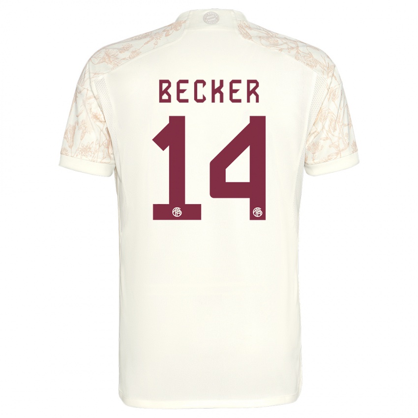 Damen Lennard Becker #14 Cremefarben Ausweichtrikot Trikot 2023/24 T-Shirt Schweiz