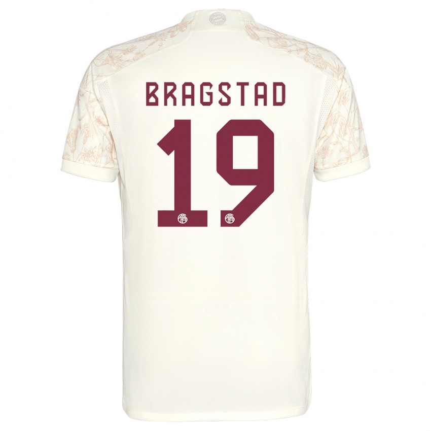 Femme Maillot Emilie Bragstad #19 Blanc Cassé Troisieme 2023/24 T-Shirt Suisse