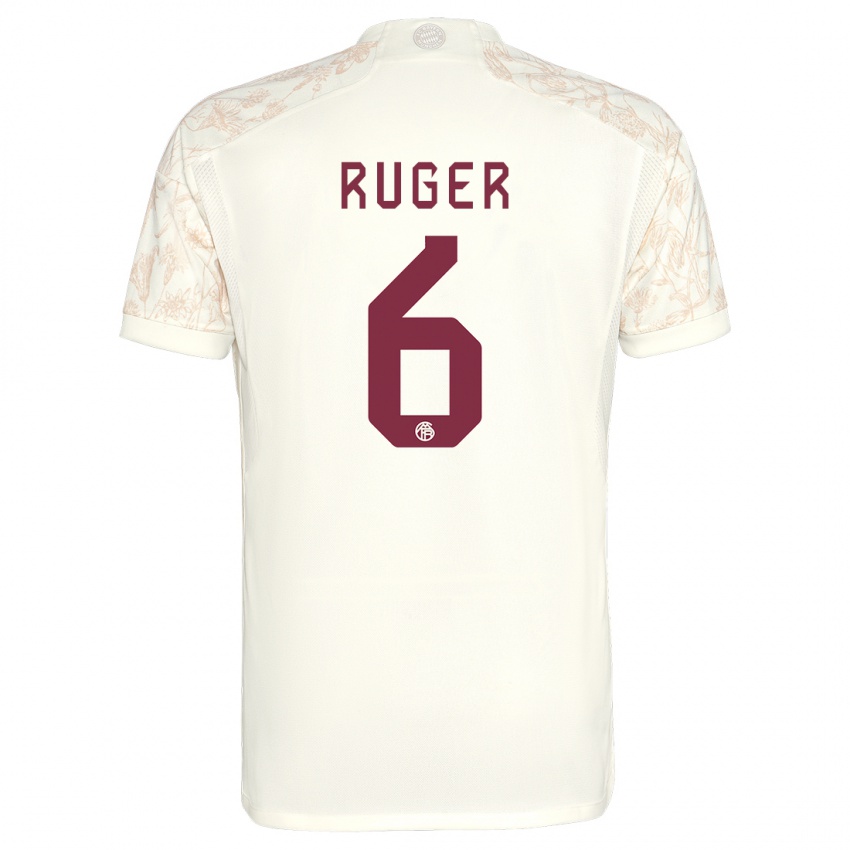 Damen Kurt Ruger #6 Cremefarben Ausweichtrikot Trikot 2023/24 T-Shirt Schweiz