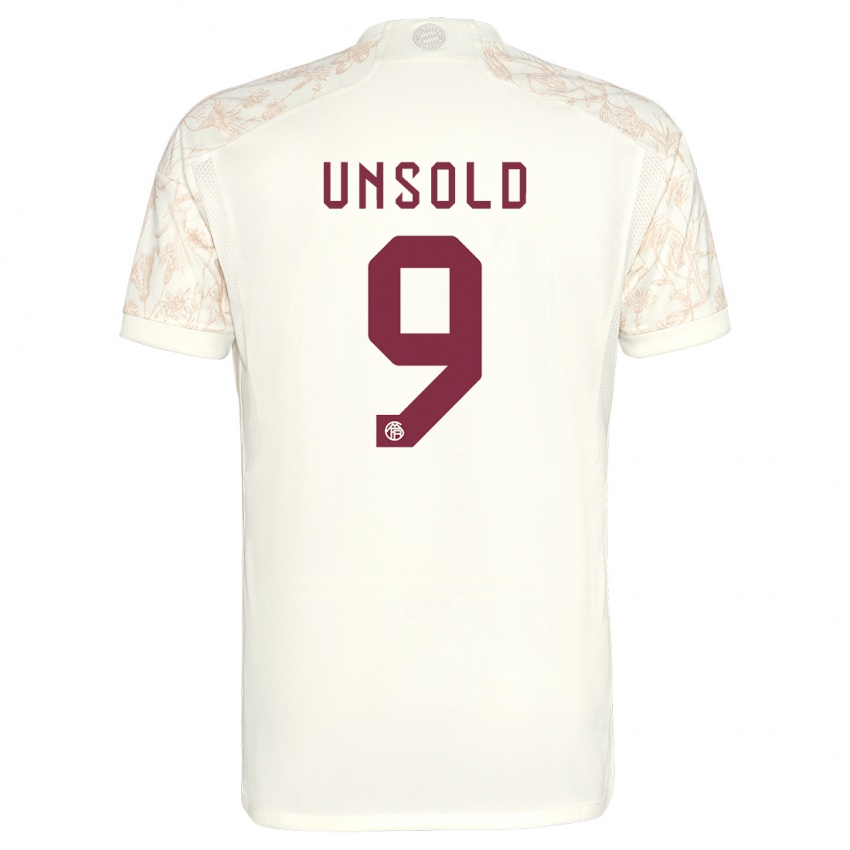 Damen Samuel Unsold #9 Cremefarben Ausweichtrikot Trikot 2023/24 T-Shirt Schweiz