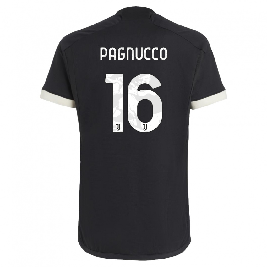 Damen Filippo Pagnucco #16 Schwarz Ausweichtrikot Trikot 2023/24 T-Shirt Schweiz