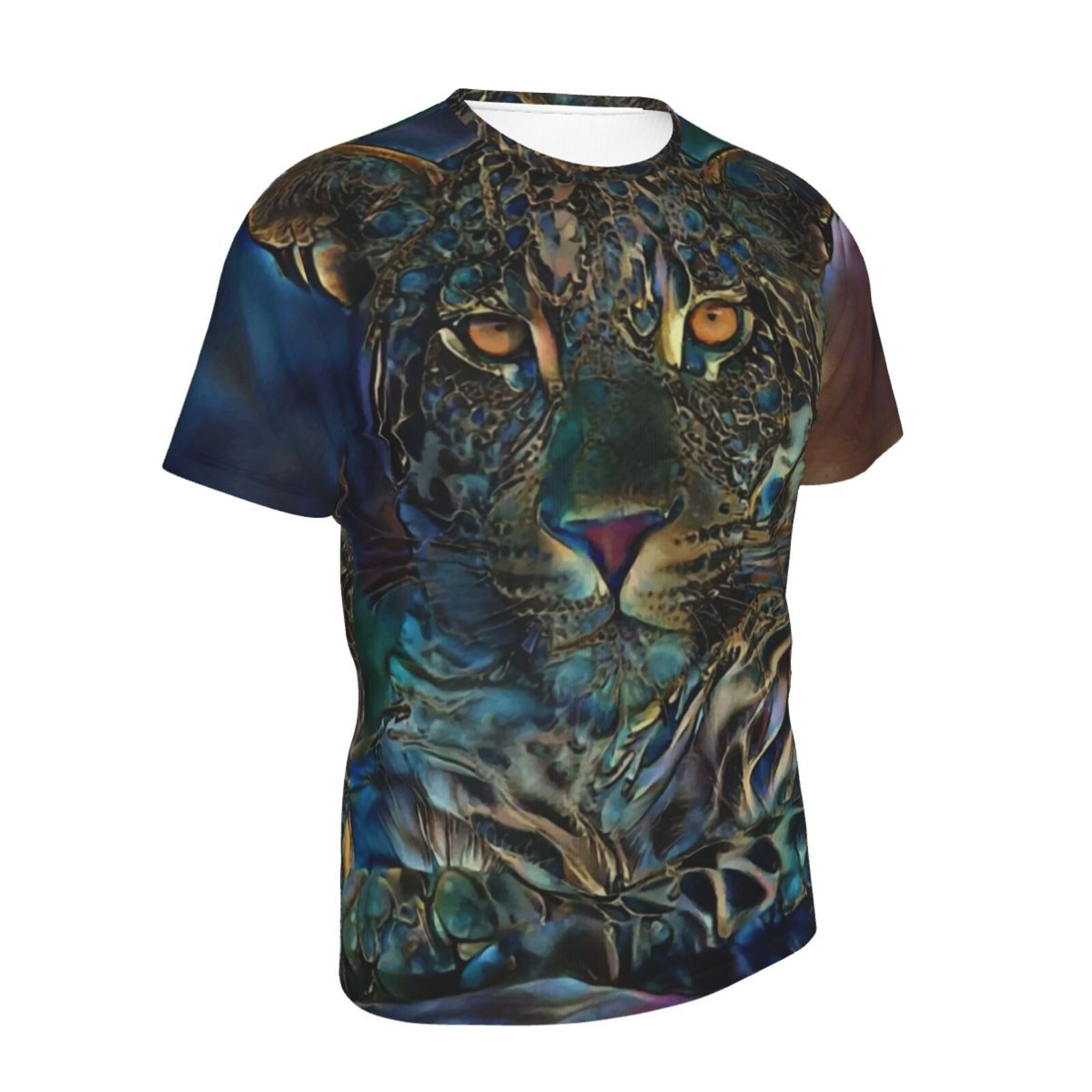 T-shirt Suisse Classique Laria Leopard Éléments Multimédias Mixtes