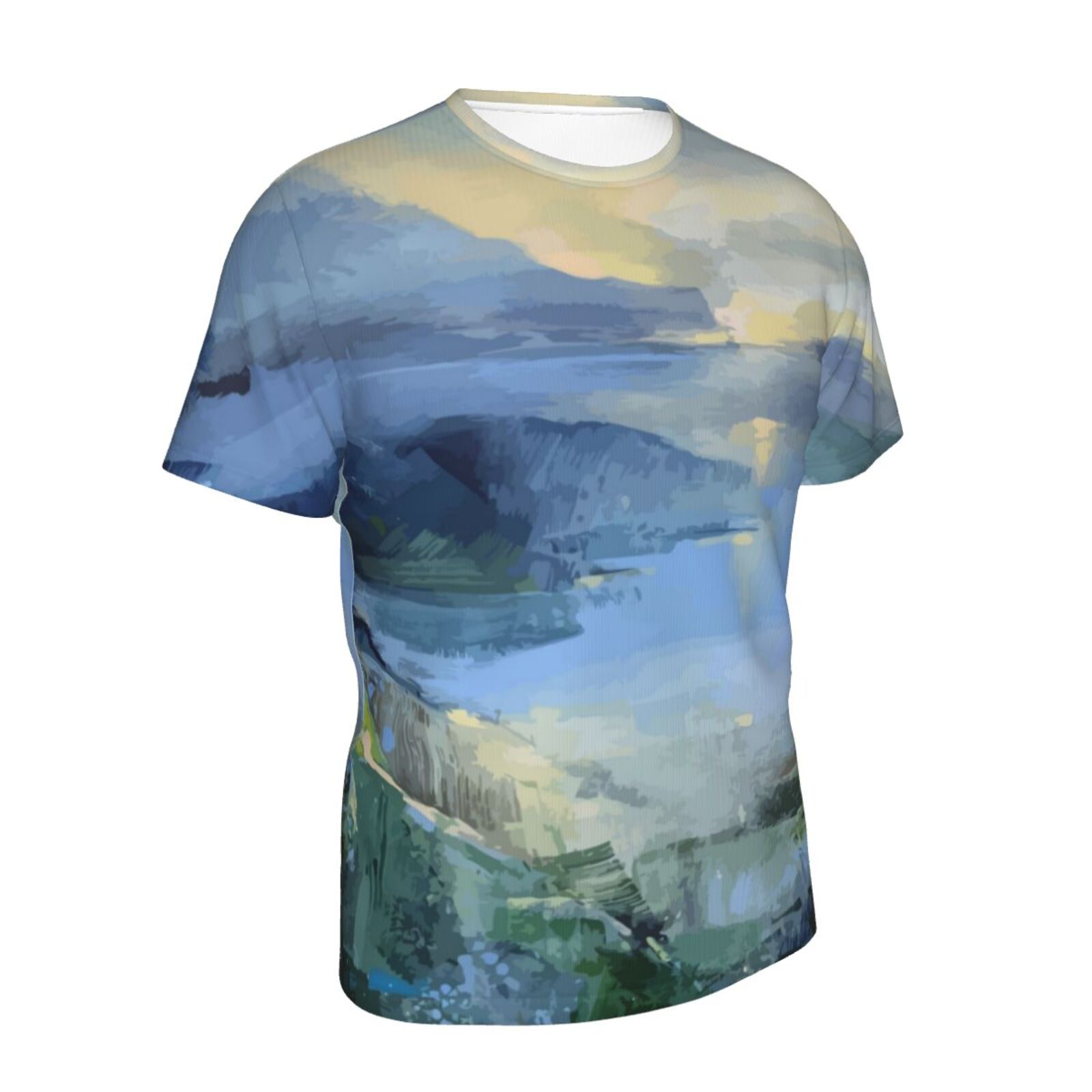 T-shirt Suisse Classique Calm Sea Painting Elements