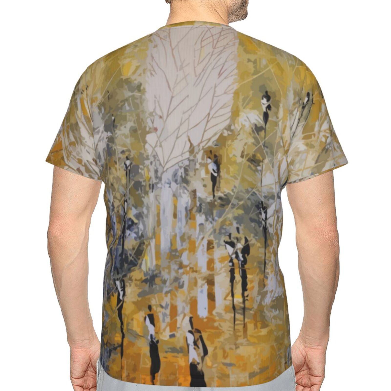 T-shirt Suisse Classique D'éléments De Peinture Jaune Doux